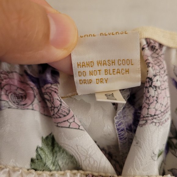 Victoria's Secret Gold Label Vintage Floral Cami Short Matching Set Lingerie M - Picture 6 of 11